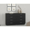 Commode au design contemporaine gris structure metallique