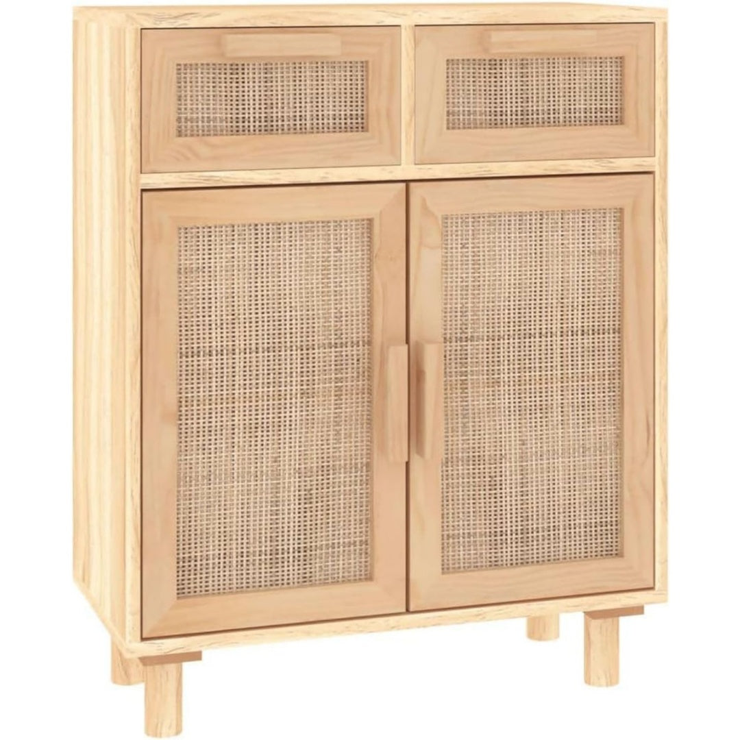 Buffet avec 2 tiroirs marron 60 x 30 x 75 cm