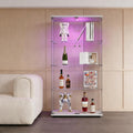 Rangement bureau, vitrine dexposition rose en panneau de particules 2 portes