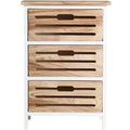 Commode marron pour chambre 3 tiroirs
