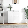 Buffet en bois d'ingenierie, gris clair style epure