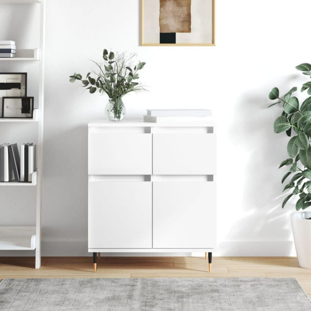 Buffet en bois d'ingenierie, gris clair style epure