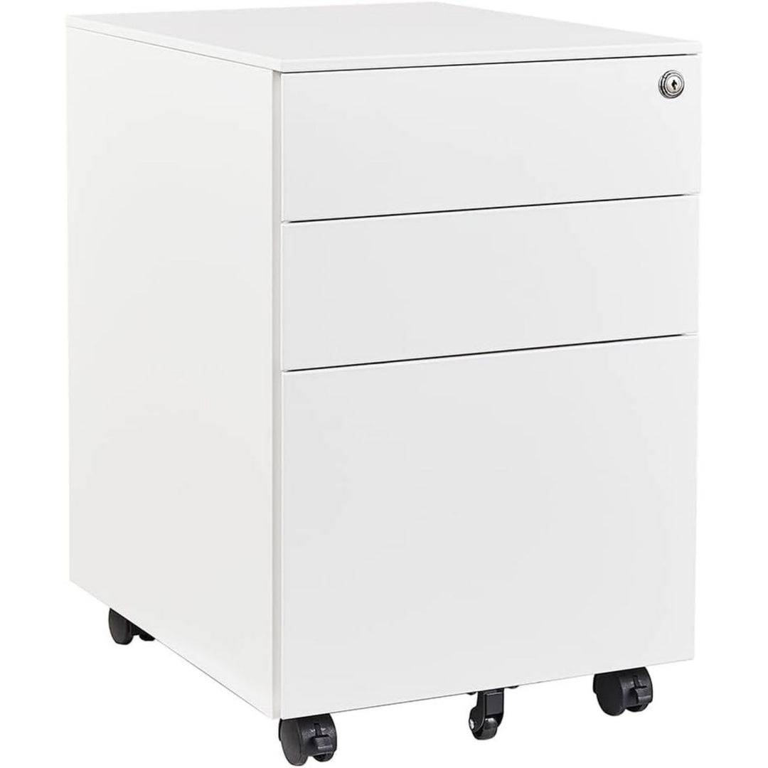 Meuble de rangement gain de place 60 cm de haut gris clair