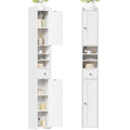Colonne de rangement gris clair style moderne 1 tiroir et 5 etageres
