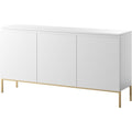Chiffonnier gris clair avec 3 portes