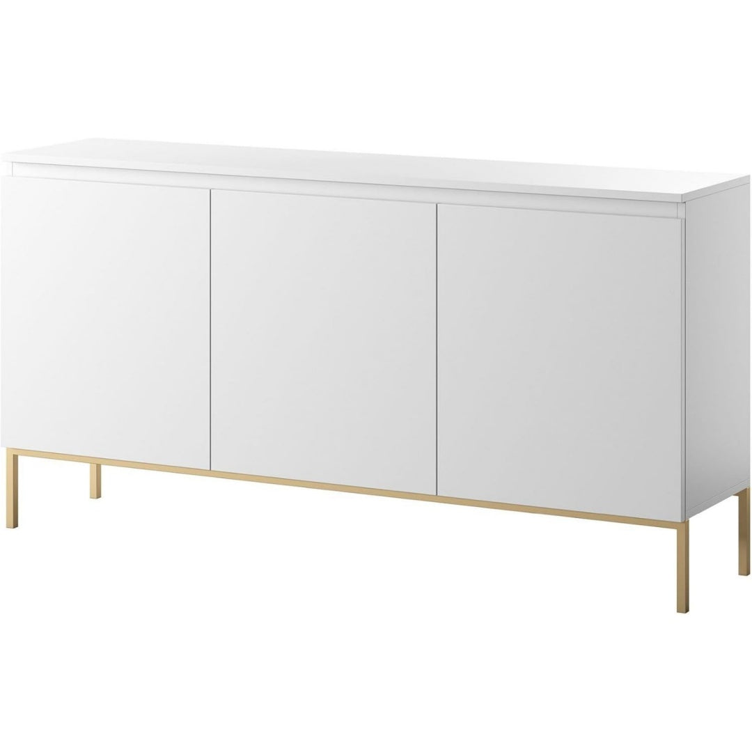 Chiffonnier gris clair avec 3 portes