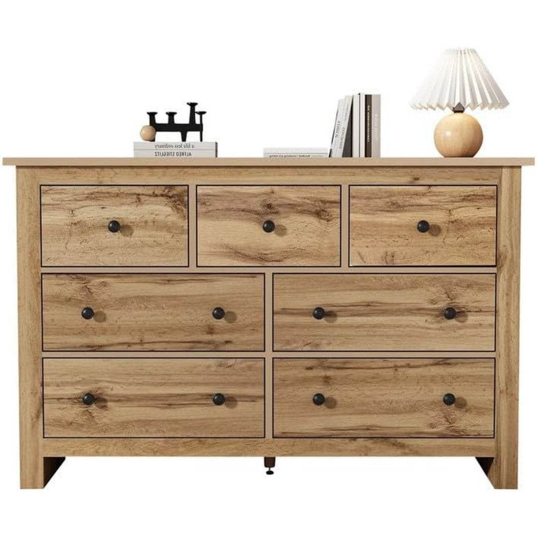 Commode au design contemporaine marron en bois