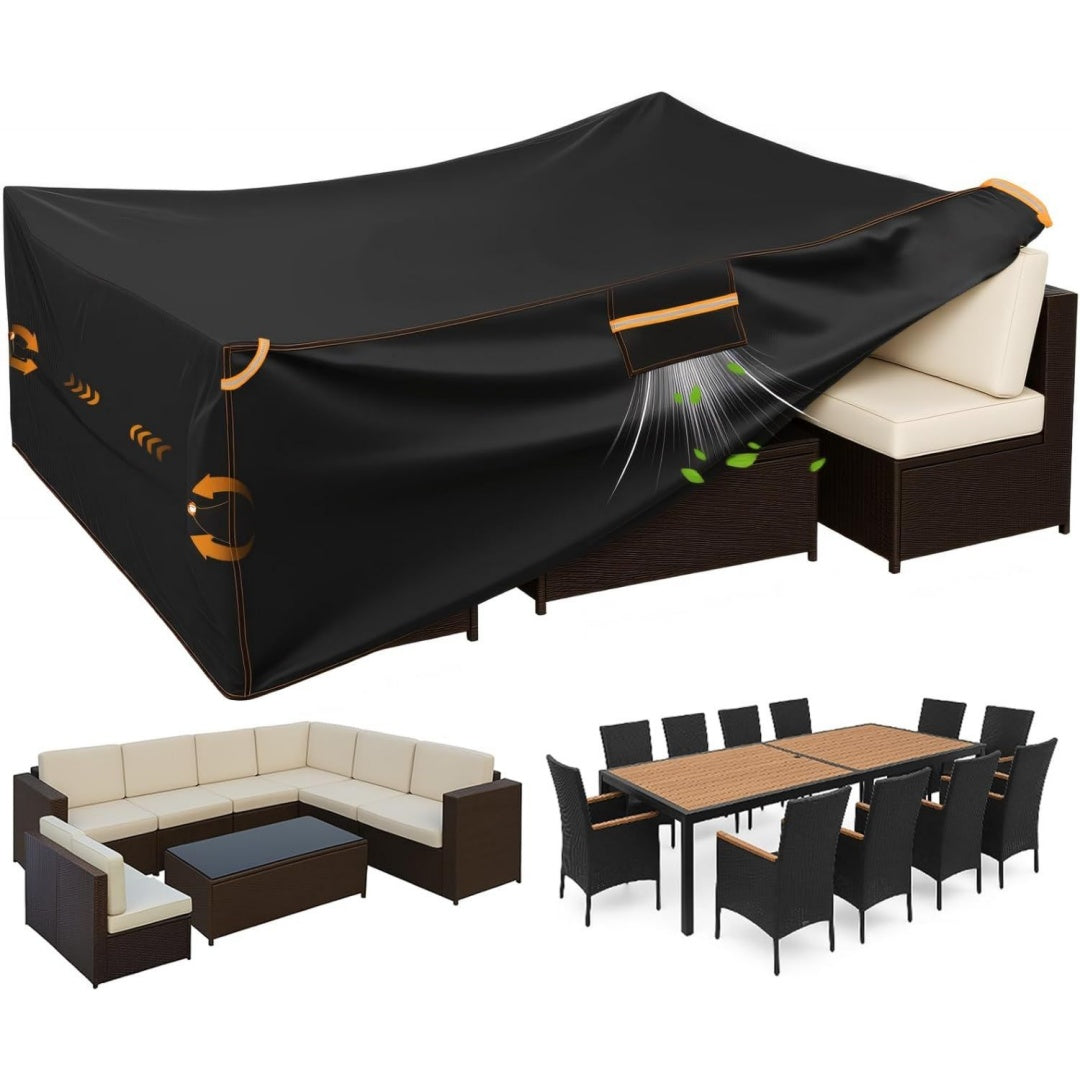 Petit salon de jardin avec un format pliable et gain de place et des etageres reglables en hauteur