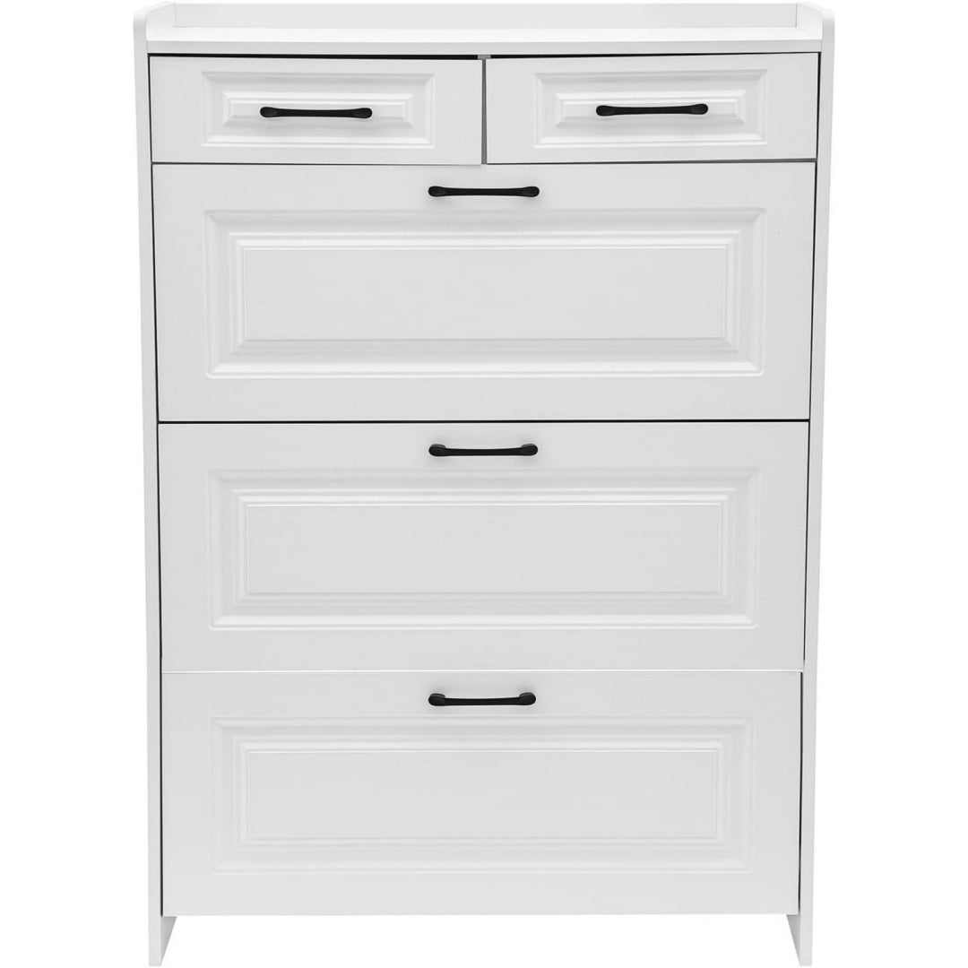 Armoire a chaussures gris clair 80 x 24 x 120 cm 3 tiroirs moderne