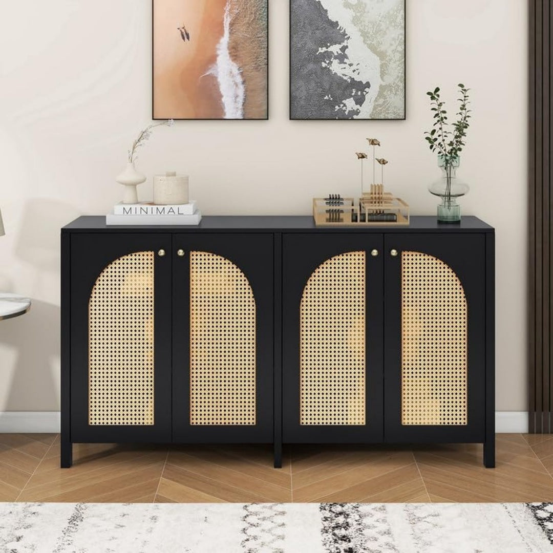 Buffet minimaliste en MDF et metal pratique