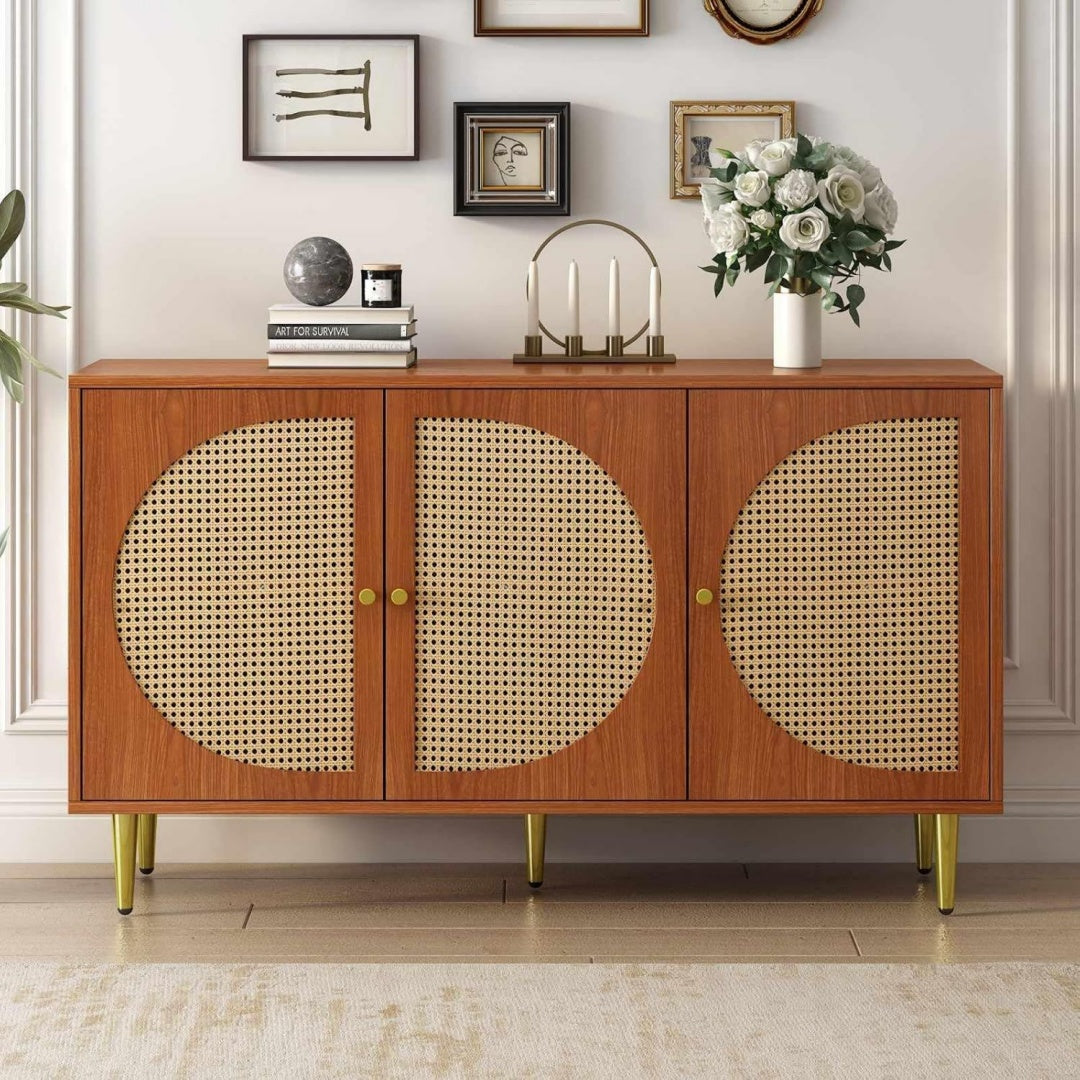 En acier buffet marron design moderne