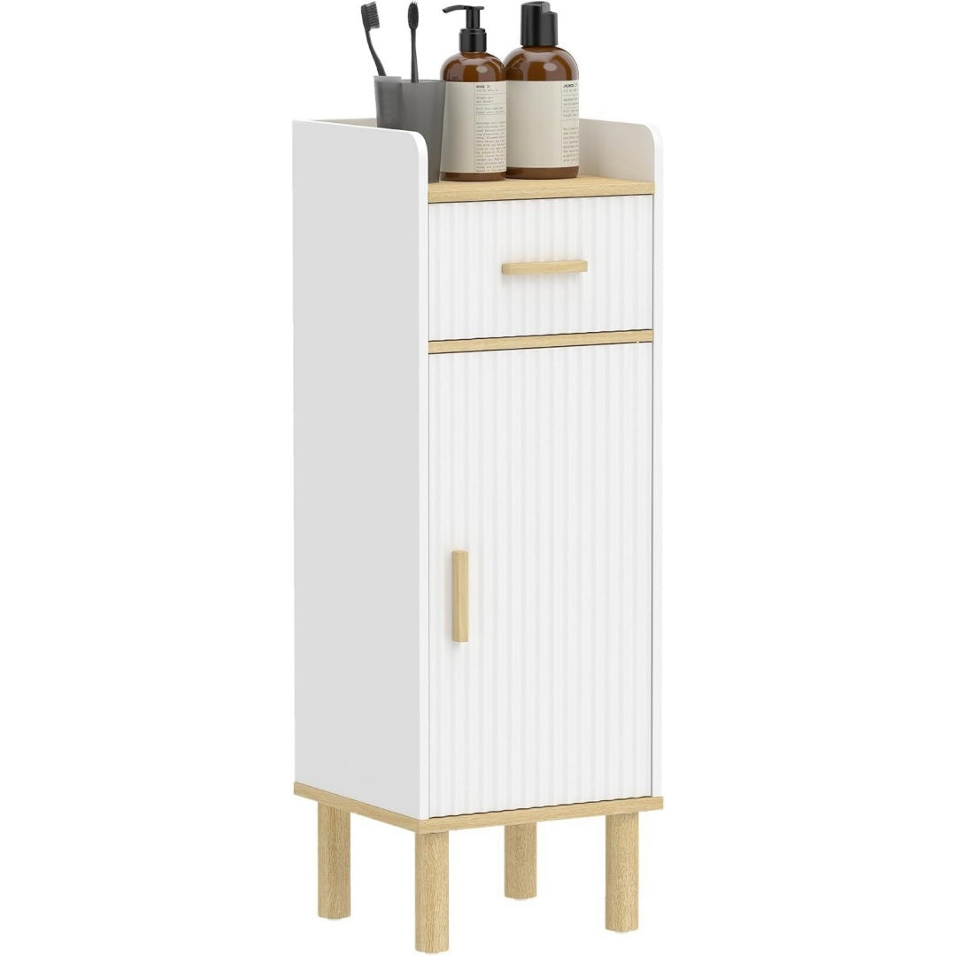Console sur pied gris clair style moderne