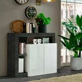 Buffet 108 cm de large gris