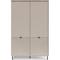 Armoire gris en chene et MDF de qualite