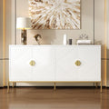 Buffet contemporain 4 portes beige