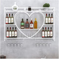 Robuste, range bouteilles gris en verre 47.2 x 5.9 x 31.5 cm