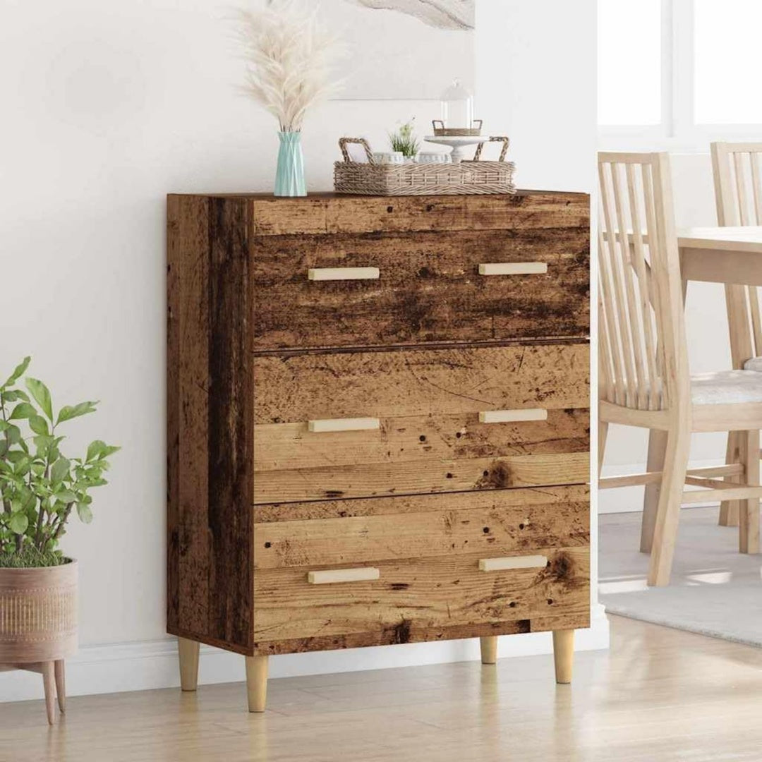 Buffet gris clair touche decorative