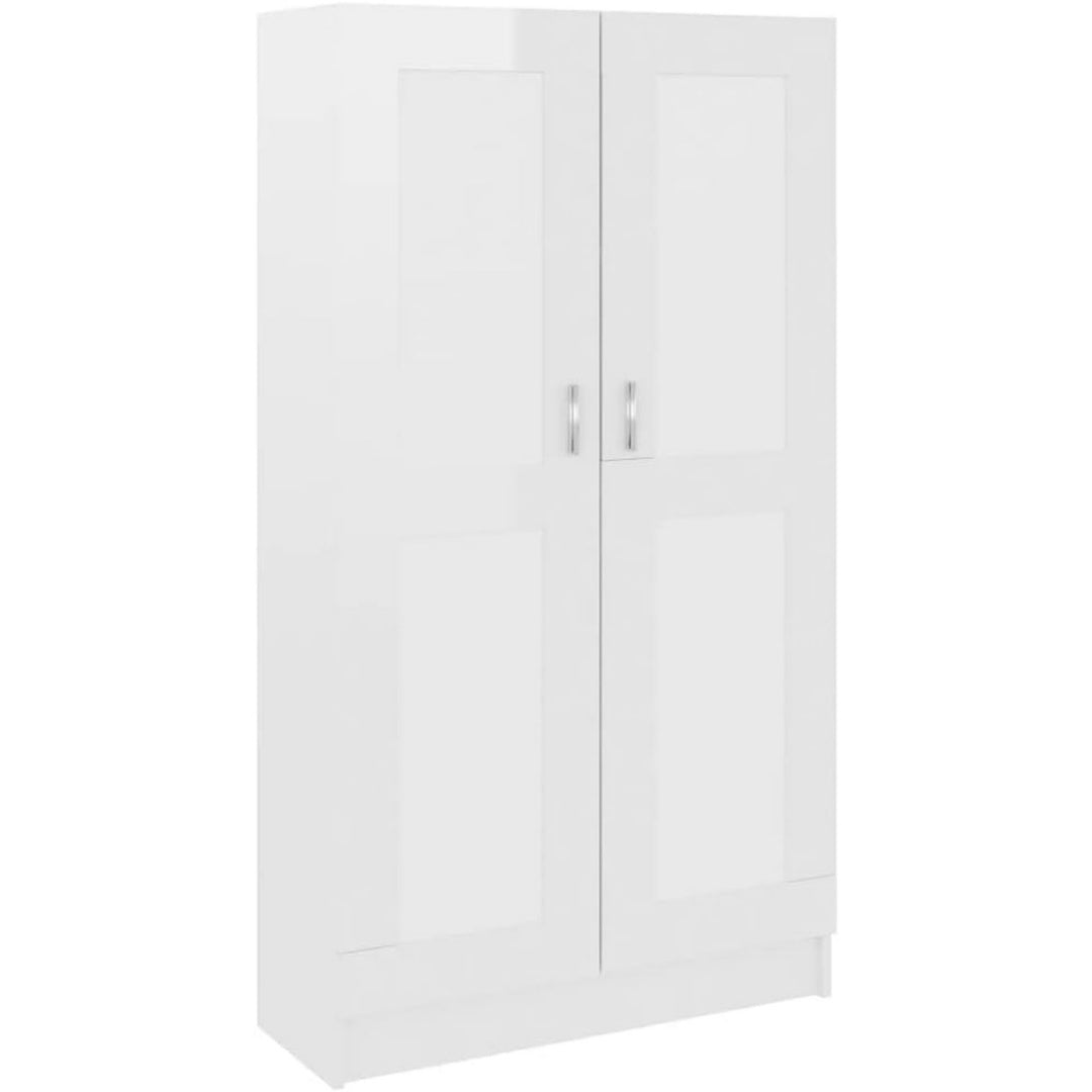 Bibliotheque etagere design epure gris clair 4 etageres, bois ingenierie durable